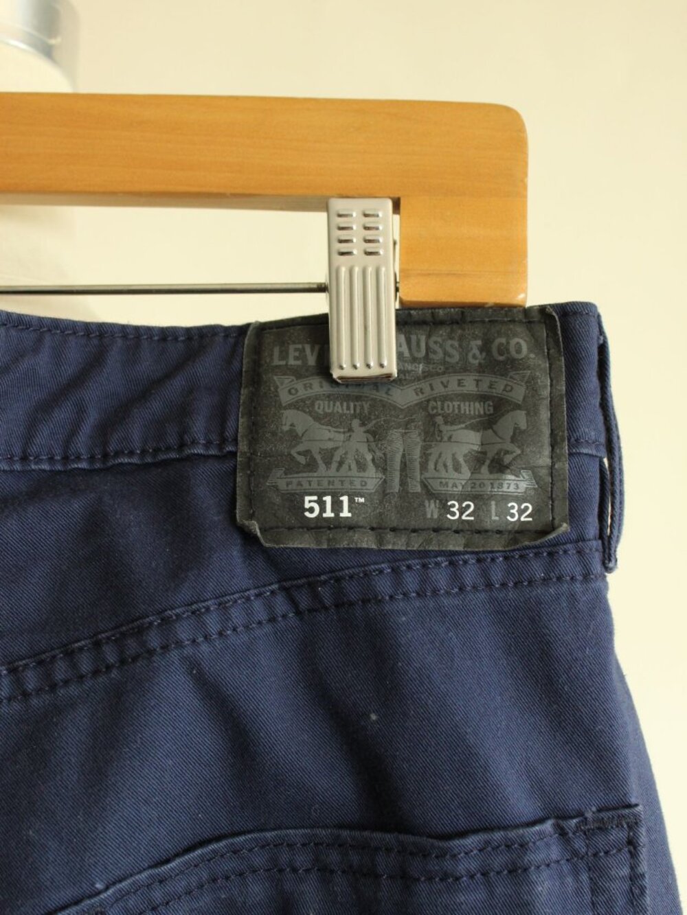 Levis Mens 511 Jeans, Navy Blue, 32W 32L, Slim - Picture 11 of 15